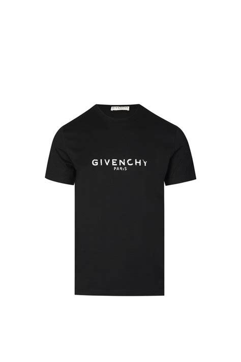 givenchy distressed box logo t shirt|Givenchy t shirts black and white.